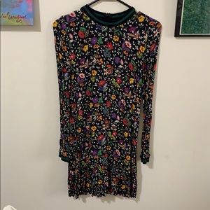 Floral Zara mini dress with ruffle bottom